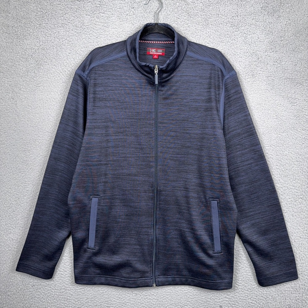 Johnston & Murphy Jacket Mens XL Blue XC4 Extreme Comfort Golf‎ Stretch Lounge